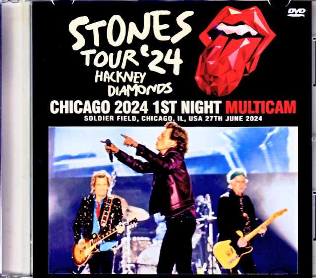 Rolling Stones ローリング・ストーンズ/IL,USA 6.27.2024 Complete Multi-Cam Edition Jewel Version