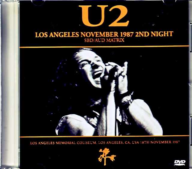 U2 ユーツー/CA,USA 11.18.1987 Complete Upgrade Jewel Version