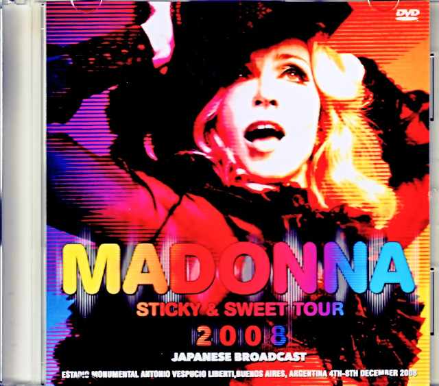 Madonna マドンナ/Sticky & Sweet Tour Argentina 2008 Complete Japanese Broadcast Edition Jewel Version