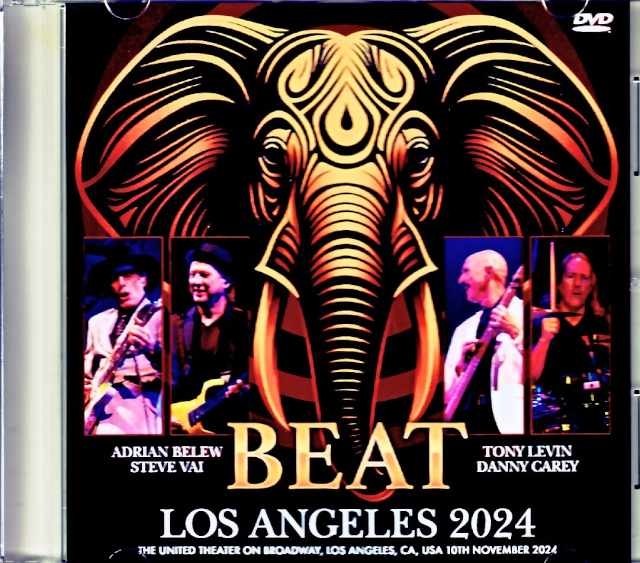 Beat Adrian Belew,Tony Levin,Steve Vai ビート/CA,USA 11.10.2024 Complete Multi-Cam Shot Edition Jewel Version
