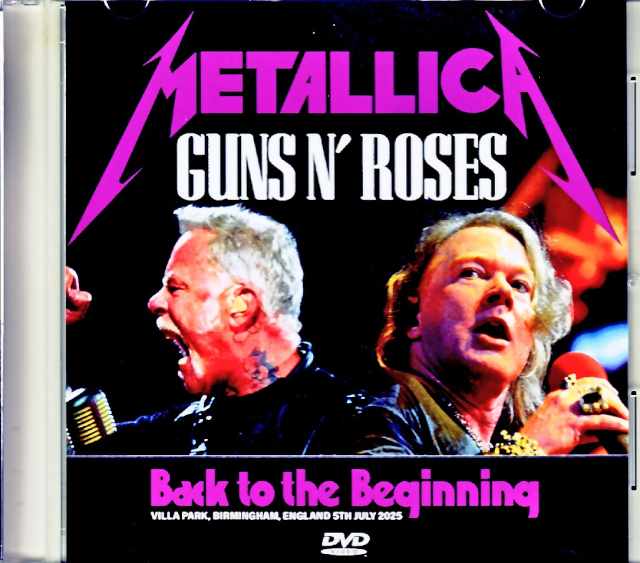 Metallica Guns N' Roses メタリカ ガンズ・アンド・ローゼス/England,UK 2025 Complete Multi-Cam Edition Jewel Version