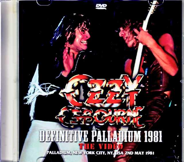 Ozzy Osbourne Randy Rhodes オジー・オズボーン ランディ・ローズ/NY,USA 1981 2Shows Upgrade Jewel Version