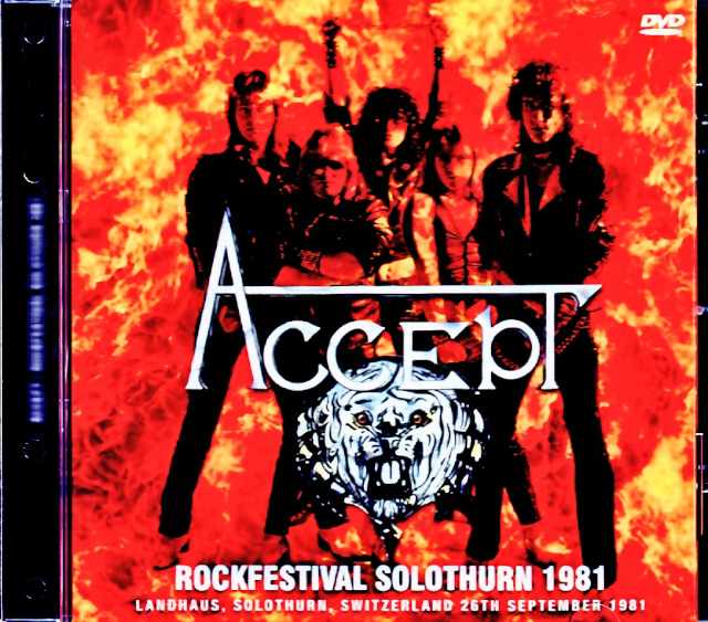 Accept アクセプト/Switzerland 09.26.1981 Pro-Shot Edition
