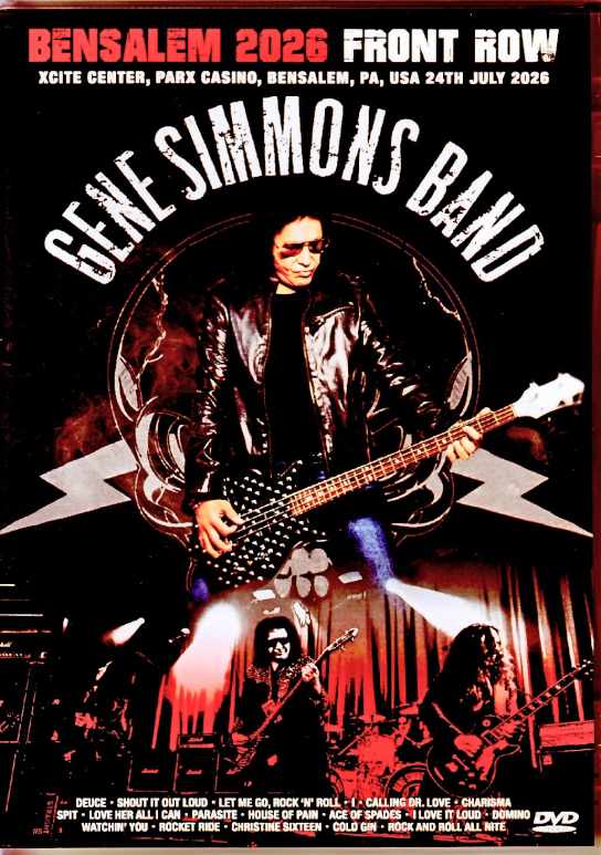 Gene Simmons Band ジーン・シモンズ/PA,USA 07.24.2026 Complete