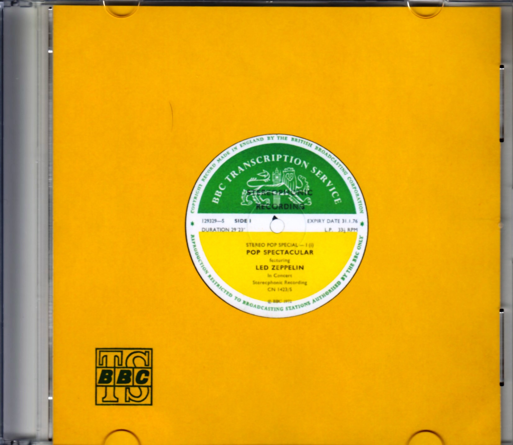 Led Zeppelin レッド・ツェッペリン/London,UK 1971 Original BBC