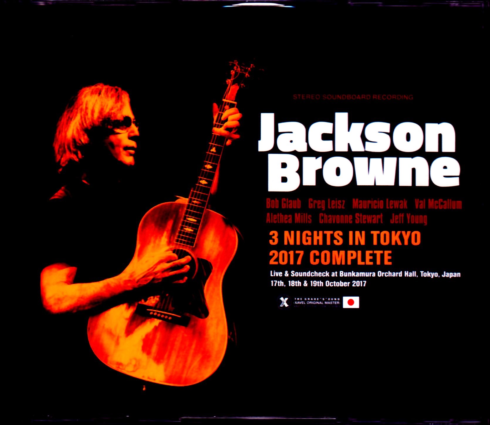 Jackson Browne ジャクソン・ブラウン/Tokyo,Japan 2017 3Days Complete IEM Matrix Ver