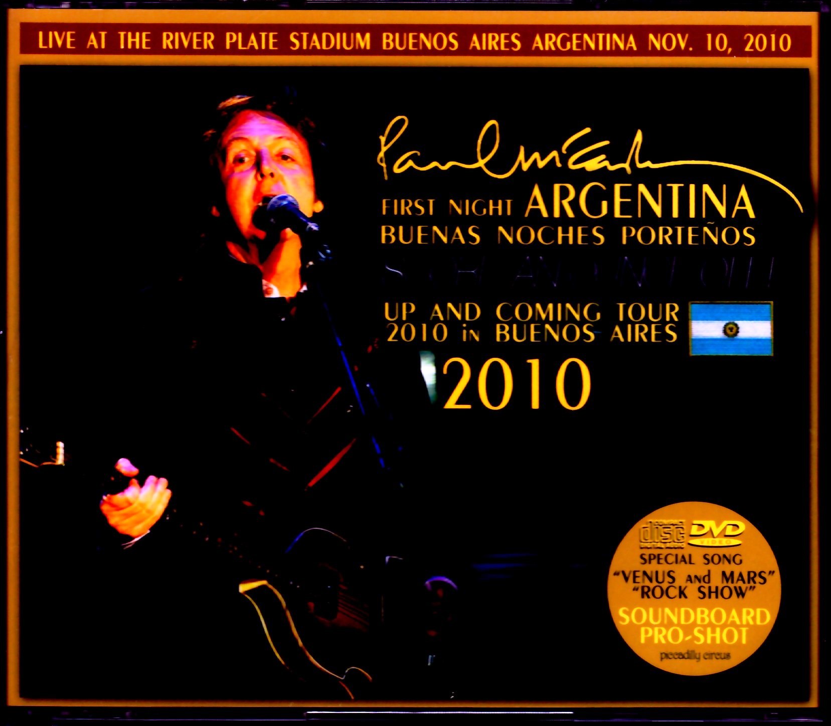 Paul McCartney ポール・マッカートニー/Argentina 2010 S & V
