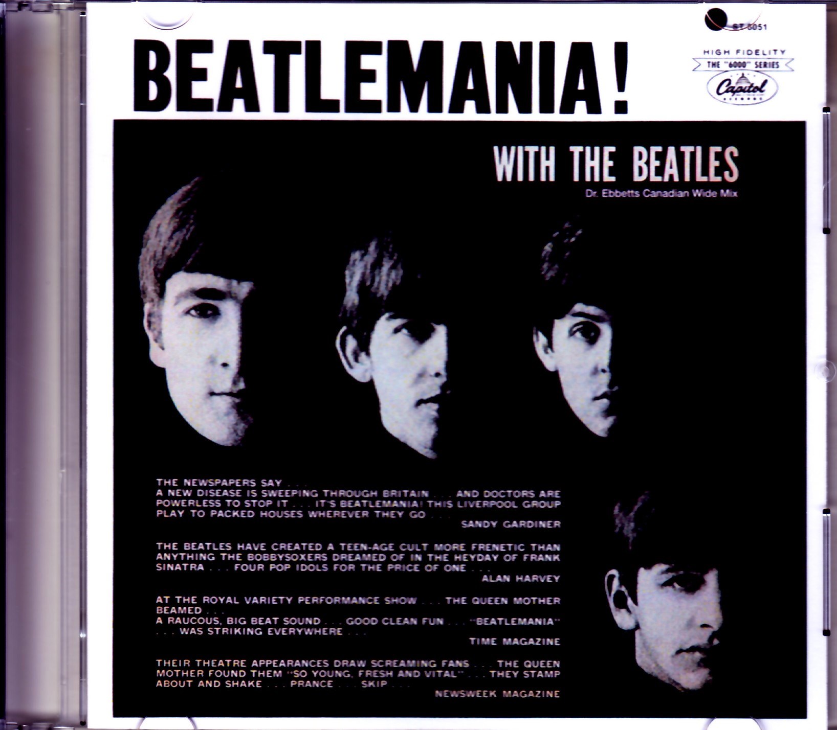 Beatles ビートルズ/With the Beatles Canadian Stereo LP Capotol Wide MIx