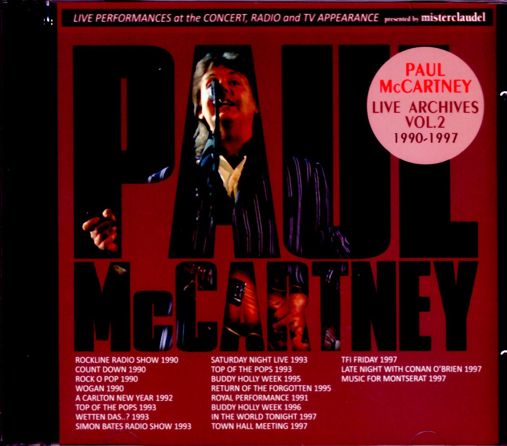 Paul McCartney ポール・マッカートニー/Live Archives 1990-1997