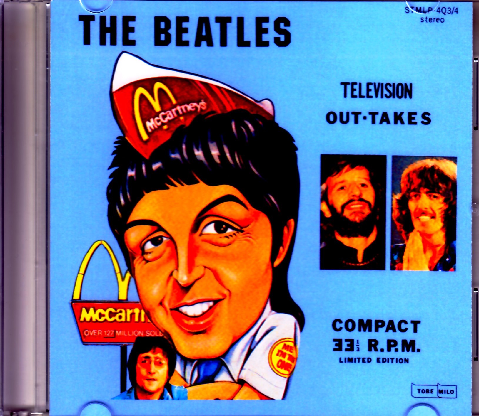 Beatles ビートルズ/Tobe Milo STMLP-4Q Original 7” Single