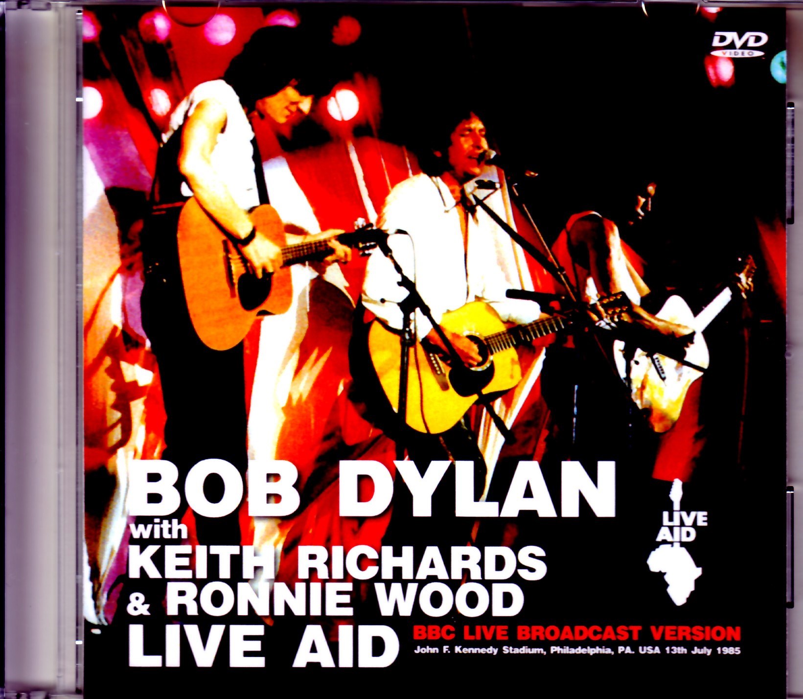 Bob Dylan,Keith Richards,Rinnie Wood ボブ・ディラン/PA,USA 1985 Broadcast Ver.