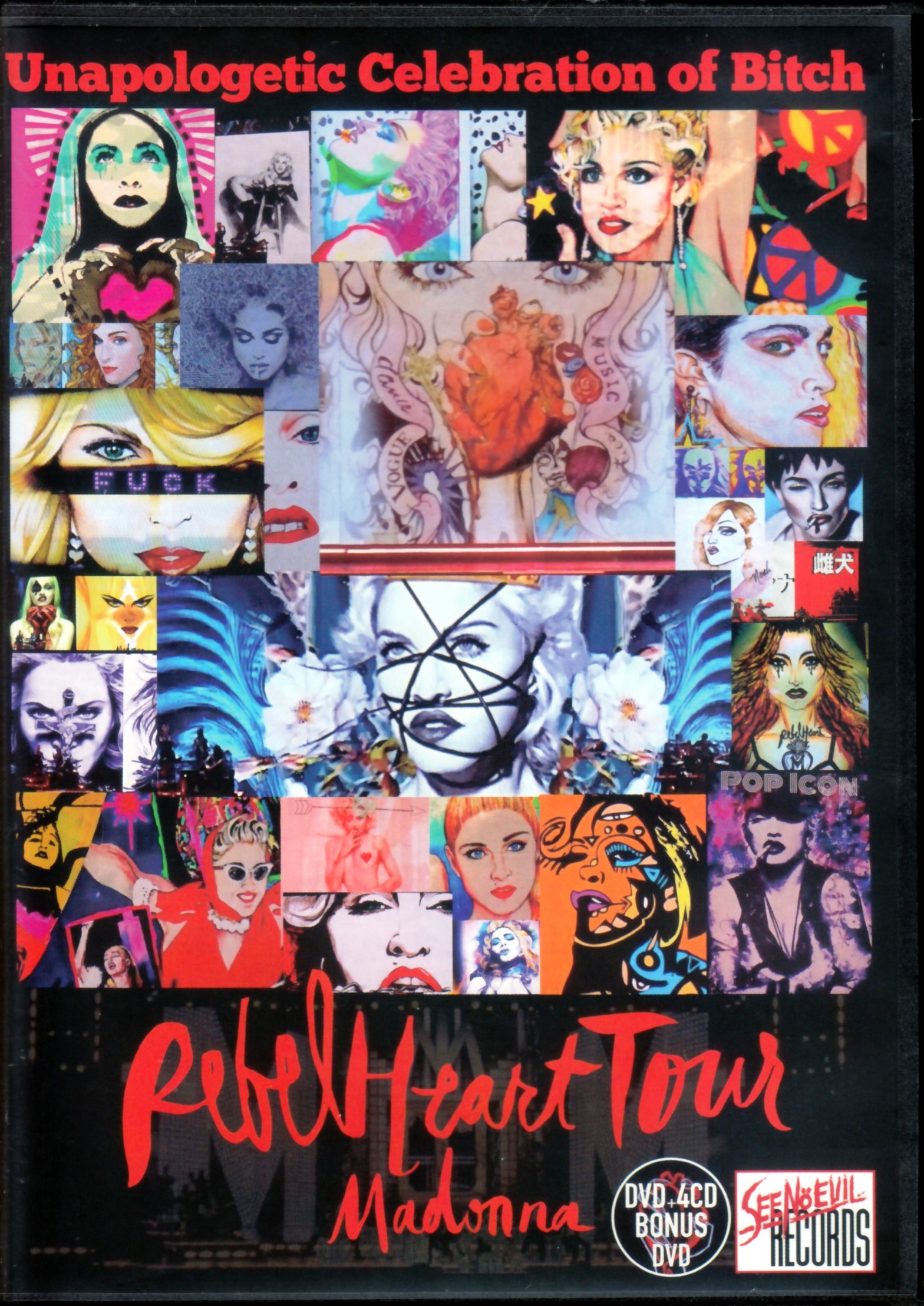 Madonna マドンナ/Saitama,Japan 2.18.2016 6 Pack Set