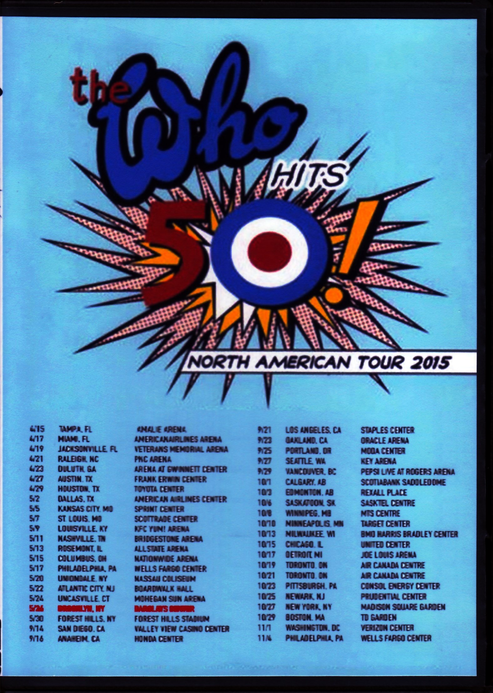 Who,The ザ・フー/Ny,USA 2015 2Days