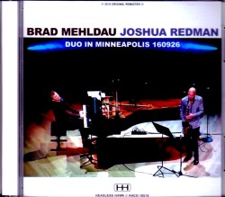 Brad Mehldau,Joshua Redman ブラッド・メルドー ジョシュア・レッドマン/MN,2016