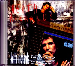 Keith Richards キース・リチャード/Talk is Cheap Mobile Fidelity Sound Lab & more