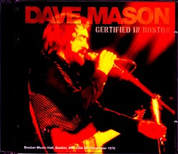 Dave Mason デイヴ・メイスン/MA,USA 1976