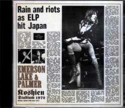 EL & P Emerson,Lake and Palmer エマーソン・レイク・アンド・パーマー/Hyogo,Japan 1972