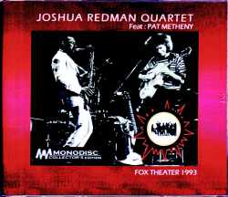 Joshua Redman Quartet,Pat Metheny ジョシュア・レッドマン パット・メセニー/CO,USA 1993