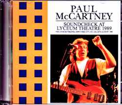 Paul McCartney ポール・マッカートニー/NY,USA 8.24.1989 Soundcheck