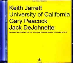 Keith Jarrett Trio キース・ジャレット/CA,USA 2013