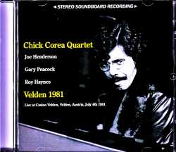 Chick Corea Quartet  Joe Henderson,Gary Peacock チック・コリア ロイ・ヘインズ ゲイリー・ピーコック/Austria 1981