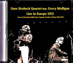 Dave Brubeck Quartet Gerry Mulligan デイヴ・ブルーベック ジェリー・マリガン/Sweden 1972
