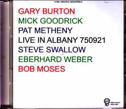 Gary Burton Quintet Pat Metheny ゲイリー・バートン パット・メセニー/NY,USA 1975