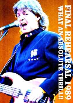 Paul McCartney ポール・マッカートニー/ロンドンでのシークレットギグ 1989年 London,UK 1989 Using 1st Generation Cassette
