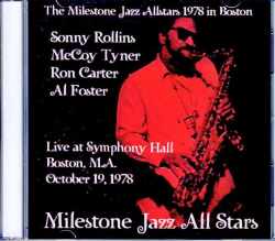 Sonny Rollins McCoy Tyner,Ron Carter ソニー・ロリンズ/MA,USA 1978 Complete