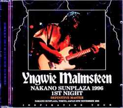 Yngwie Malmsteen イングヴェイ・マルムスティーン/Tokyo,Japan 11.6.1996 Complete
