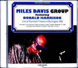 Miles Davis Group Donald Harrison,Bob Berg マイルス・デイビス ドナルド・ハリソン/Canada 1986 Upgrade