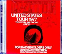 Led Zeppelin レッド・ツェッペリン/イングルウッドも閃光 CA,USA 6.23.1977 Complete 3Source Matrix Edition