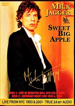 Mick Jagger ミック・ジャガー/ソロ・パフォーマンス ニューヨークライブ集 1993年 他