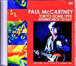 Paul McCartney ポール・マッカートニー/東京ドーム・初日サウンドチェック Tokyo,Japan 11.12.1993 Soundcheck