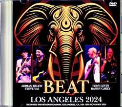 Beat Adrian Belew,Tony Levin,Steve Vai ビート/CA,USA 11.10.2024 Complete Multi-Cam Shot Edition Jewel Version