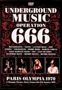 Various Artists Renaissance,Taste,Canned Heat,Family,Terry Reid,Yes,Manfred Man/パリ・伝説の音楽祭 Underground Music Festival 1970