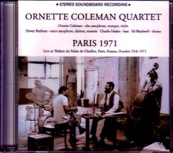 Ornette Coleman Quartet オーネット・コールマン/France 1971