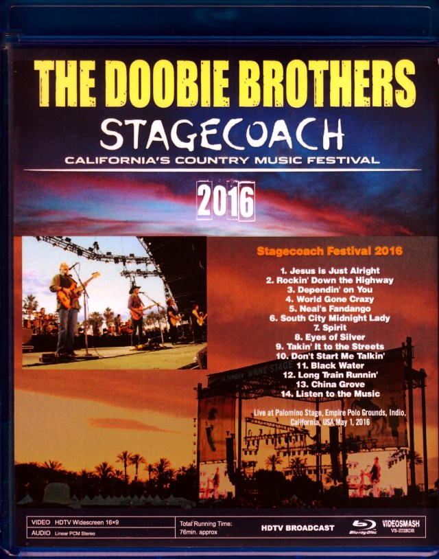Doobie Brothers ドゥービー・ブラザーズ/CA,USA 2016 Blu-Ray Version