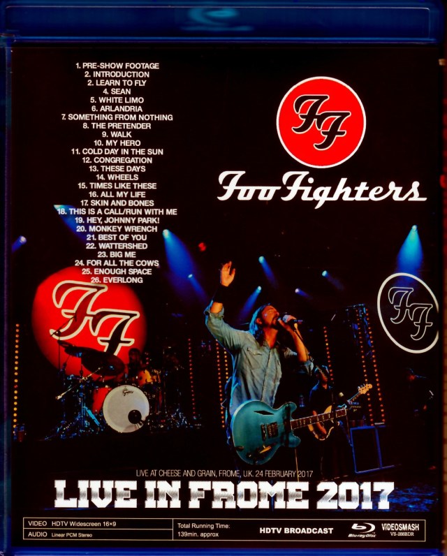 Foo Fighters フー・ファイターズ/UK 2017 Blu-Ray Ver.