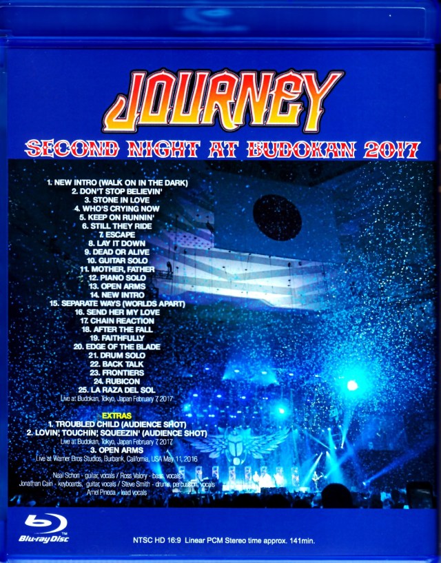 ジャーニー　ライヴ・イン・ジャパン2017 Blu-ray+2CD JOURNEY - LIVE IN JAPAN 2017 - BLU-RAY AND 2 CD! | eBay
