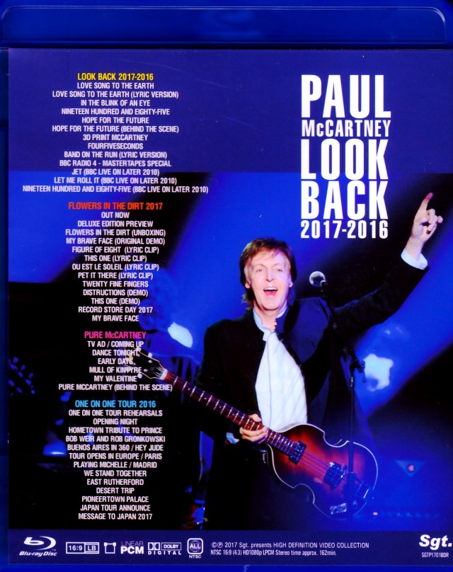 Paul McCartney ポール・マッカートニー/Vieo Collection 2016-2017