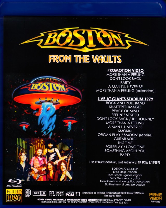Boston ボストン/NJ,USA 1979 & more Blu-Ray Ver.