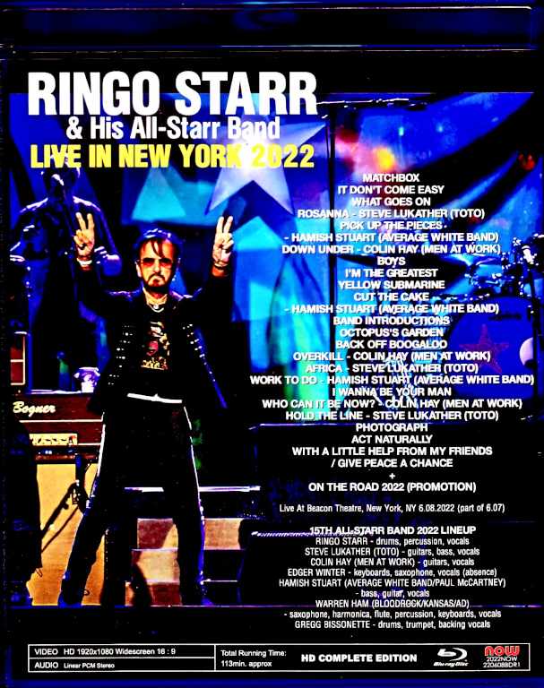 Ringo Starr and His All Starr Band リンゴ・スター/NY,USA 2022