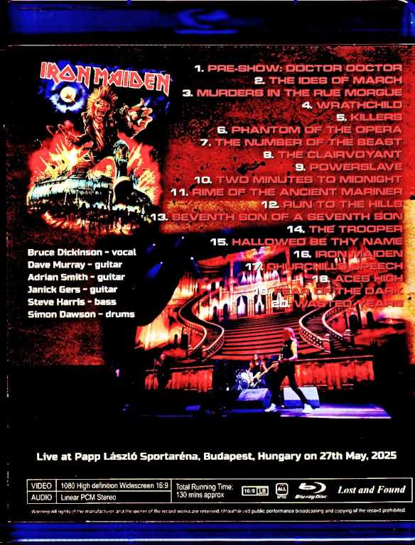 Iron Maiden アイアン・メイデン/Hungary 2025 Complete Multi-Cam