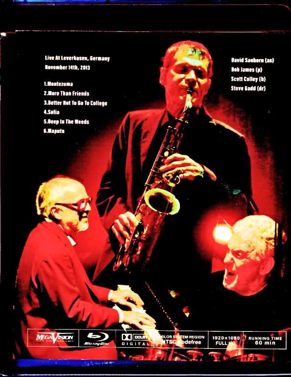 David Sanborn デヴィッド・サンボーン/Germany 2013 Blu-Ray