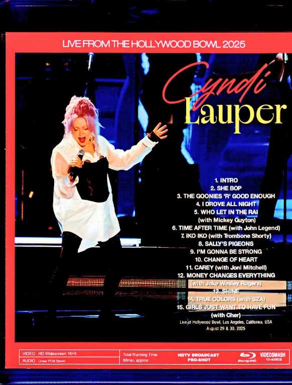 Cyndi Lauper シンディ・ローパー/CA,USA 2025 Complete Multi