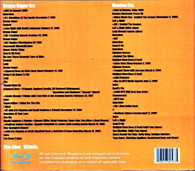 D'Angelo ディアンジェロ/Live and Rare Collection Blu-Ray Version
