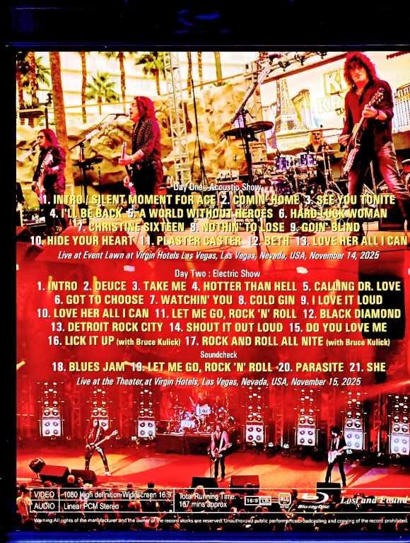 Kiss キッス/NV,USA 2025 2Days Complete Multi-Cam Edition Blu-Ray