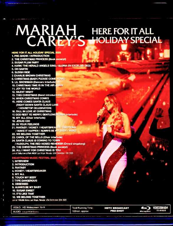 Mariah Carey マライア・キャリー/NV,USA 2025 Multi-Cam Edition Blu