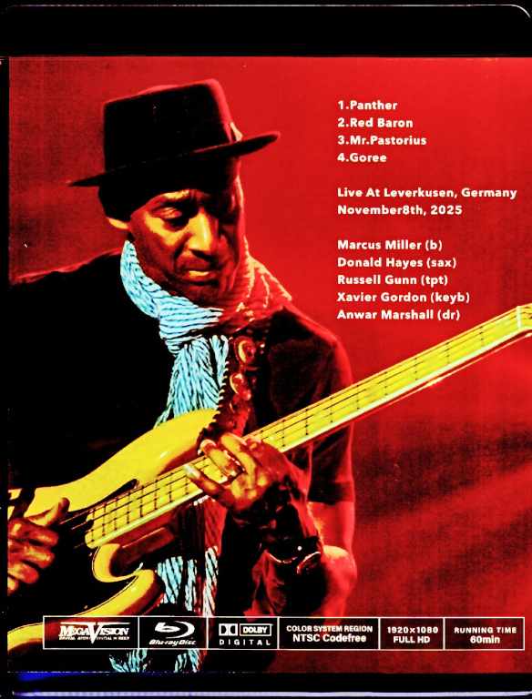Marcus Miller マーカス・ミラー/Germany 2025 Blu-Ray Version